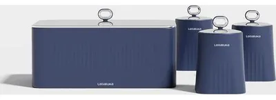 Produktbild von Luftdichte Brotboxen-Set, 4-teilig, Zucker, Kaffee, Mehl