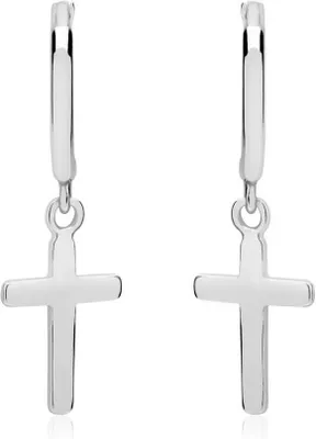 Produktbild von Creolen Kreuze 925er Sterlingsilber