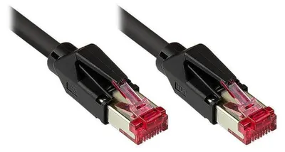 Produktbild von Patchkabel Cat.7 Draka UC900 15m schwarz S/FTP Hirose TM21