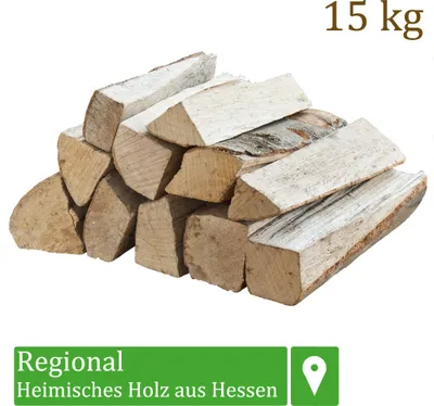Produktbild von Dřevo na podpal Dřevo na podpal 15 kg Pro kamna a krb Ohnivá mísa Gril Buk Dřevo na podpal Buková polena Dřevo 33 cm Flameup