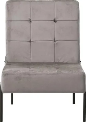 Produktbild von vidaXL Relaxstuhl 65x79x87 cm Hellgrau Samt