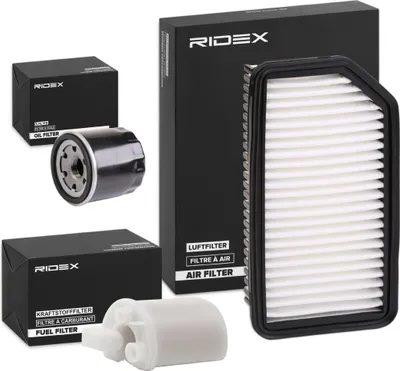 Produktbild von RIDEX Filterset Inspektionspaket Filtersatz für HYUNDAI i20 (PB, PBT)