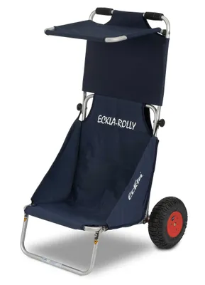 Produktbild von ECKLA BEACH-ROLLY® mit Sonnendach, blau, Luftrad