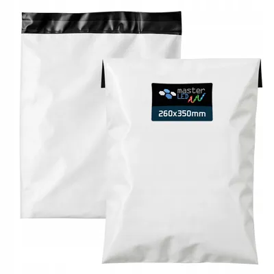 Produktbild von MasterLED Versandbeutel PRO – 50 Stück- 260x350 mm – mit Klebestreifen – blickdicht – Folierversandtasche für Onlinehandel und E-Commerce