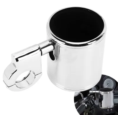 Produktbild von Verstellbarer Flaschenhalter für Motorräder mit Chromoberfläche