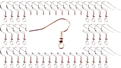 Ohrhaken Rohlinge 300er Set, Roségold, DIY Schmuck