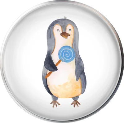 Produktbild von Mr. & Mrs. Panda Waschbecken Ablaufstopfen Pinguin Lolli - Weiß - Geschenk, Abflussstöpsel, Süß, Süßigkeiten, Stöpsel, Pinguine, Heißhunger, Spruch, abfluss, Naschen