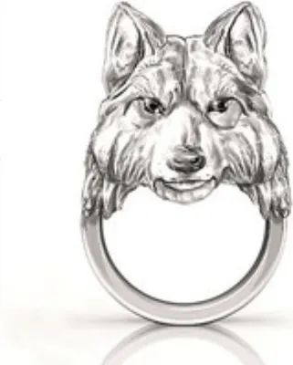 Image de WIKING Nordic WOLF RING Freki Geri 153