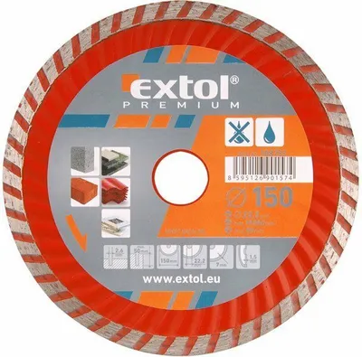 Produktbild von Kotouč diamantový řezný turbo, 115x22,2mm, suché i mokré řezání