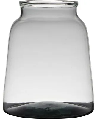 Produktbild von Hatchet Glass Blumenvase - Transparent/grau - Glas - 19 x 23 cm
