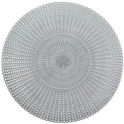 Produktbild von Tischunterlage, dekorative Tischmatte, Ø 41 cm, ZELLER, Farbe:Silber
