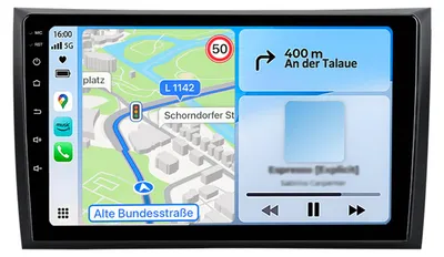 Immagine prodotto di Radio 9 pollici 6+128 GB Android Autoradio per Suzuki SX4 2006-2013 Fiat Sedici 2005-2014 CarPlay Android Auto 4G WiFi GPS Navi 8Kern RDS DSP DAB+ BT