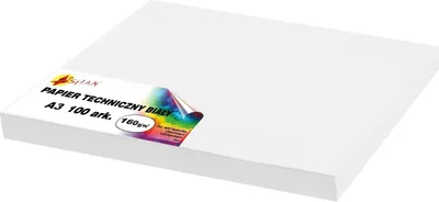 Produktbild von Technisches Papier bristolweiß 160g 100 Blatt A3