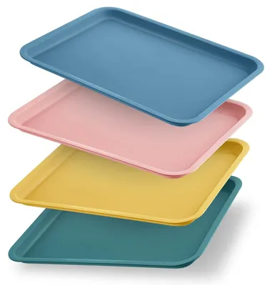 Obrázok produktu pre Solidchoice – Súprava 4 plastových podnosov