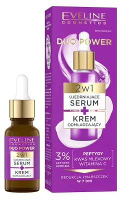 Produktbild von Eveline Cosmetics Duo Power – Serum, feuchtigkeitsspendend, glättend