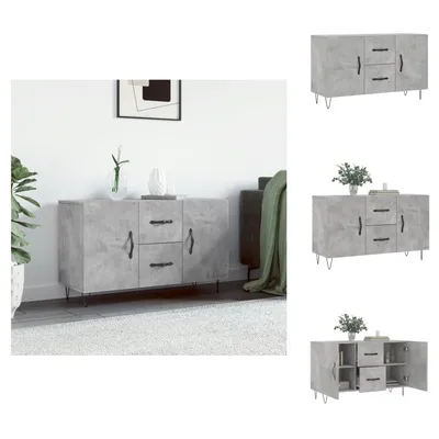Immagine prodotto di vidaXL Credenza grigio cemento 100x36x60 cm materiale legno - Credenze