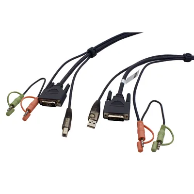Obrázek produktu pro ATEN 2L-7D05UD, 5 m, DVI-D, Černá, 2x RCA, USB A, DVI-D, 2x RCA, USB B, DVI-D, Samec