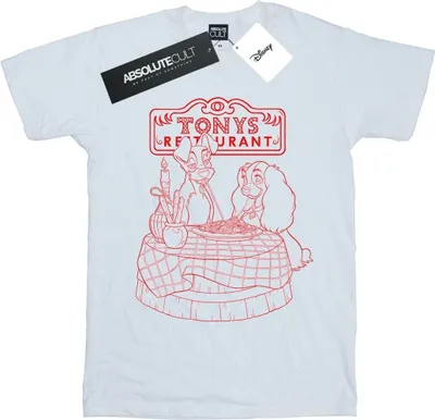 Produktbild von Disney - "Lady And The Tramp That's Amore" T-Shirt für Herren BI49369 (5XL) (Weiß)