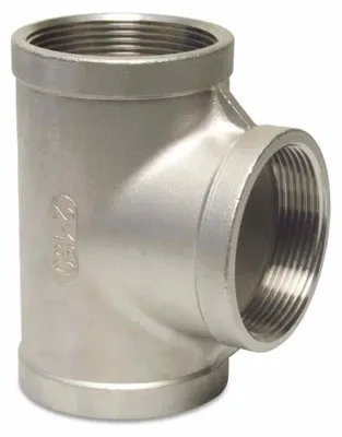 Immagine prodotto di Raccordo a T in acciaio inox V4A, 1/2 pollice, 90°