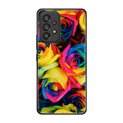 Produktbild von König Design Hülle kompatibel mit Samsung Galaxy A53 5G Kunststoff Soft Handyhülle - Handy Case Bunte Rosen