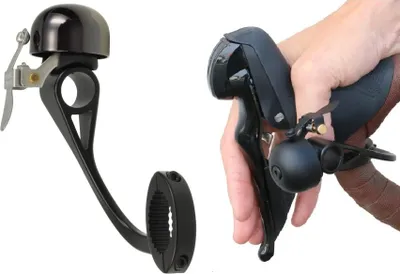 Produktbild von Crane Bell ENe SBR Fahrradklingel neoblack Rennrad Gravelbike Drop Bar Mount