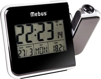 Zdjęcie produktu dla Mebus 42425 Projekcyjny budzik sterowany radiowo