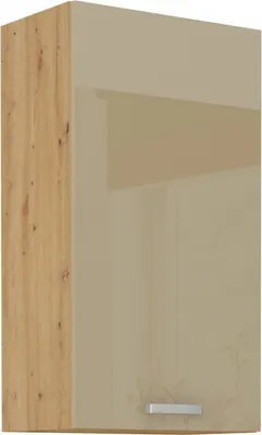 Produktbild von Hängeschrank 50-90 Eiche Artisan Cappuccino Hochglanz Küchenzeile Küchenblock