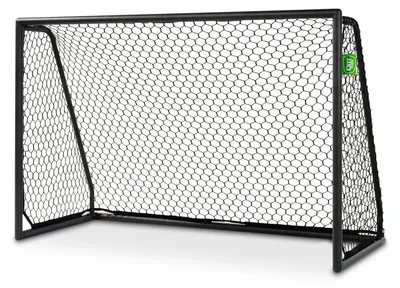 Immagine prodotto di EXIT Scala Porta da calcio in alluminio 180x120 cm, resistente alle intemperie, porta da calcio, per bambini, da giardino, nera