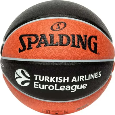 Image de Spalding Euroleague Legacy Tf-1000 Indoor Basketball Hommes - Orange / Noir | Taille: 7