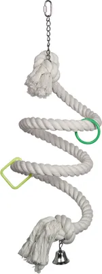 Produktbild von Nobby Vogelspielzeug, Schaukel "Spirale" weiß, Maße: Ø 3,5 x 225 cm