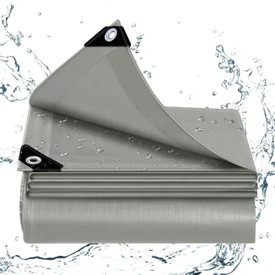 Productafbeelding van Waterdicht Dekzeil Grijs 1.5 x 6 m - Voor Zwembad, Auto en Tuinmeubelen
