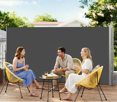 Produktbild von SONGMICS Seitenmarkise Stahl 500 x 160 cm ausziehbar, rostbeständig Sonnenschutz