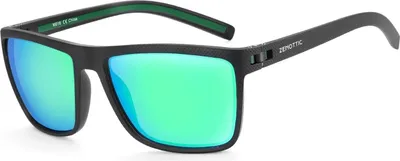 Produktbild von Polarisierte TR90 Herren Sonnenbrille UV400 Schutz Schwarz/Grün