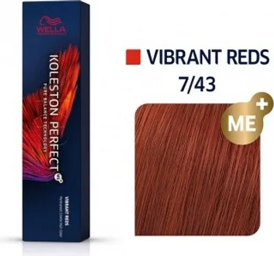 Produktbild von Wella Professionals Koleston Perfect Me+ Vibrant Reds Professionelle permanente Haarfarbe 7/43 60 ml