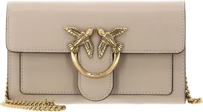 Produktbild von PINKO Umhängetasche Clutch Love One Wallet C Beige - Grigio - Antique Gold