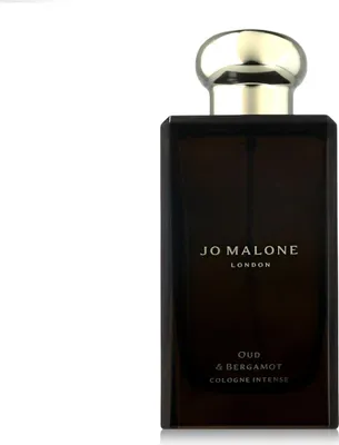 A studio shot of a Jo Malone perfume bottle against a white background.