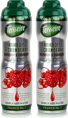 Produktbild von Teisseire Getränke-Sirup Raspberry & Cranberry 0% - 600ml (2er Pack)