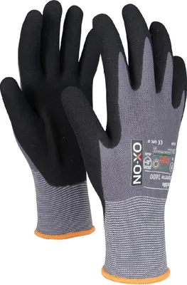 Produktbild von OX-ON Flexible Supreme 1600 Arbeitshandschuhe, grau, Größe L, 12 Paar