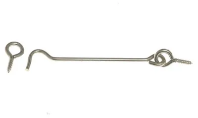 Produktbild von Fensterhaken 100 mm aus robustem Stahl, verzinkt