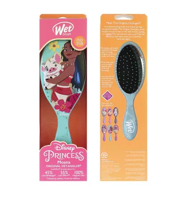 Produktbild von WetBrush Original Detangler Hair Brush with Ultra Soft Intelliflex Bristles for All Hair Types Disney Ultimate Princess Collection Moana