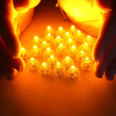Produktbild von Ballonlichter – Set mit 30 Stück – Mini – LED – Beleuchtung für Ballons – Papierlaternen – Dekoration – Geburtstag