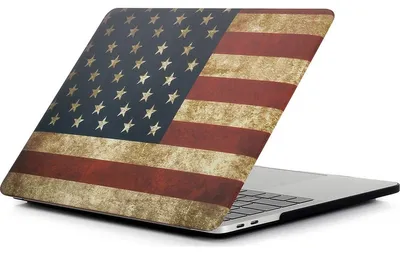 Produktbild von Mobigear Design Schutzhülle für MacBook Air 11 Zoll (2010-2016), Hartschalen-Laptopcover, MacBook-Hülle - US-Flagge - Modell A1370 / A1465