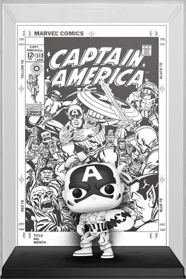 Produktbild von Marvel 85th Anniversary POP! Comic Cover Vinyl Figur Captain America 9 cm