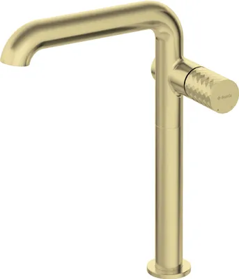 Immagine prodotto di Deante Rubinetto per lavabo alto oro spazzolato, bocca rettangolare