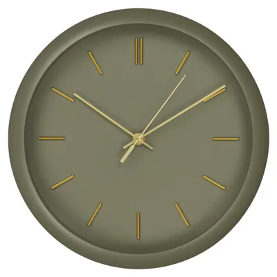 Image de Horloge de parete Rossano vert avec movimento silenzioso ø30 cm