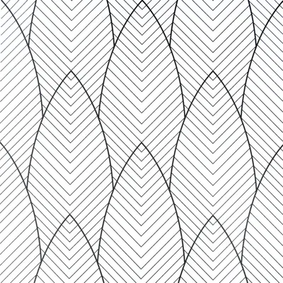 Immagine prodotto di Carta da parati moderna autoadesiva a motivi geometrici bianco nero 44,5x500cm