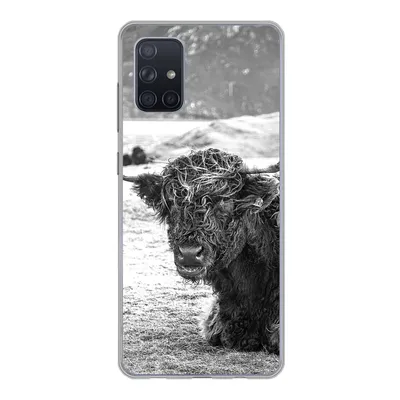 Produktbild von MuchoWow® Handyhülle Schutzhülle Hülle für Samsung Galaxy A51 Schottischer Highlander - Berg - Tiere Silikon Softcase Handy Hülle - Schutzabdeckung
