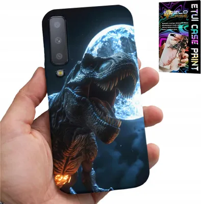 Obrázok produktu pre Puzdro Pre Samsung A7 2018 - Dino Dinosaurus Tyranosaurus