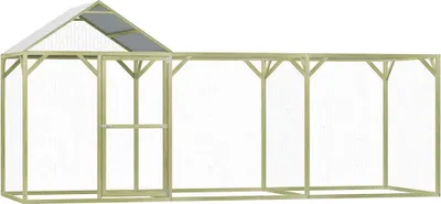 Image de vidaXL Cage à poules 4,5x1,5x2 m Bois de pin imprégné