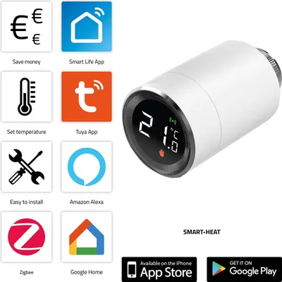 Produktbild von Alecto SMART-HEAT10 - Smart Zigbee Heizkörper-Thermostat